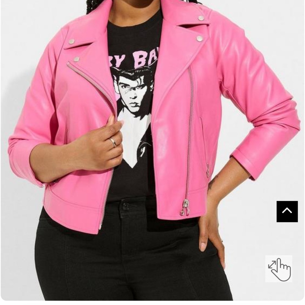 Torrid Faux Leather Asymmetrical Moto Jacket. New with tags